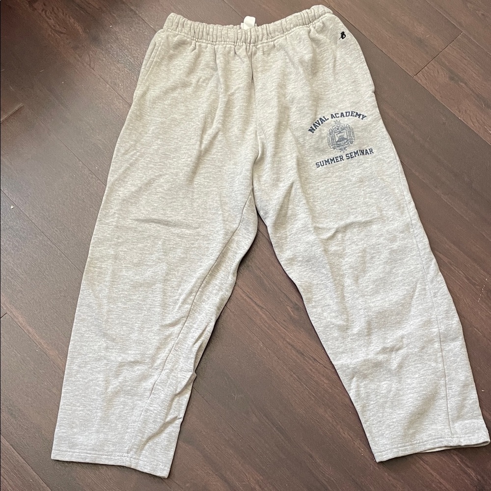 Gray Sweatpants with Logo